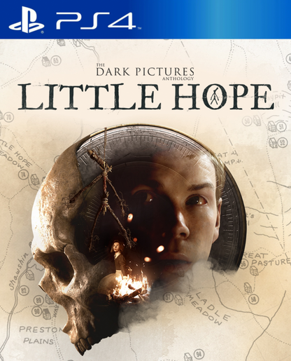 The Dark Pictures Anthology Little Hope PlayStation 4 PS4 for retro video game enthusiasts featuring cinematic horror adventure gameplay branching narrative choices supernatural mystery exploration character driven storytelling suspenseful decision making and collectible gaming appeal cover art