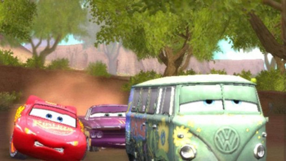 Disney Pixars Cars PlayStation 2 retro video game racing gameplay (2006)