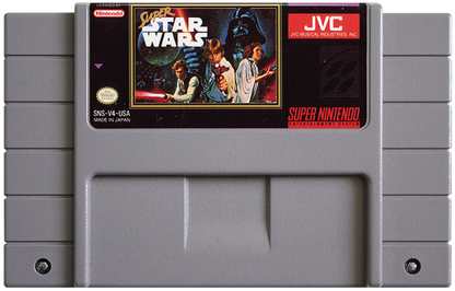 Super Star Wars cartridge for Super Nintendo Entertainment System (SNES) retro video game 