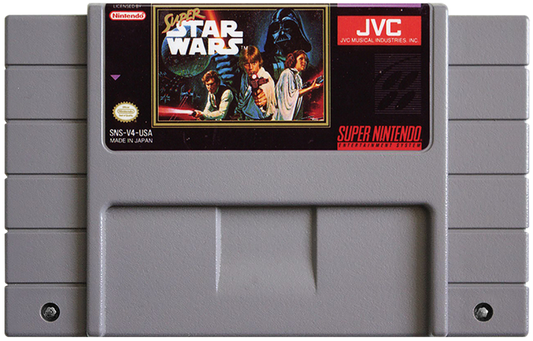 Super Star Wars cartridge for Super Nintendo Entertainment System (SNES) retro video game 