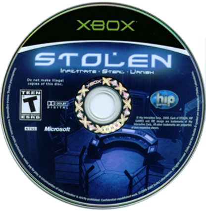 Stolen disc for Xbox (XBOX) video game