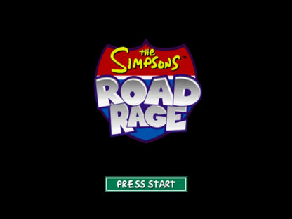 The Simpsons: Road Rage [Greatest Hits] – PlayStation 2 (PS2) video game title screen, arcade driving action.