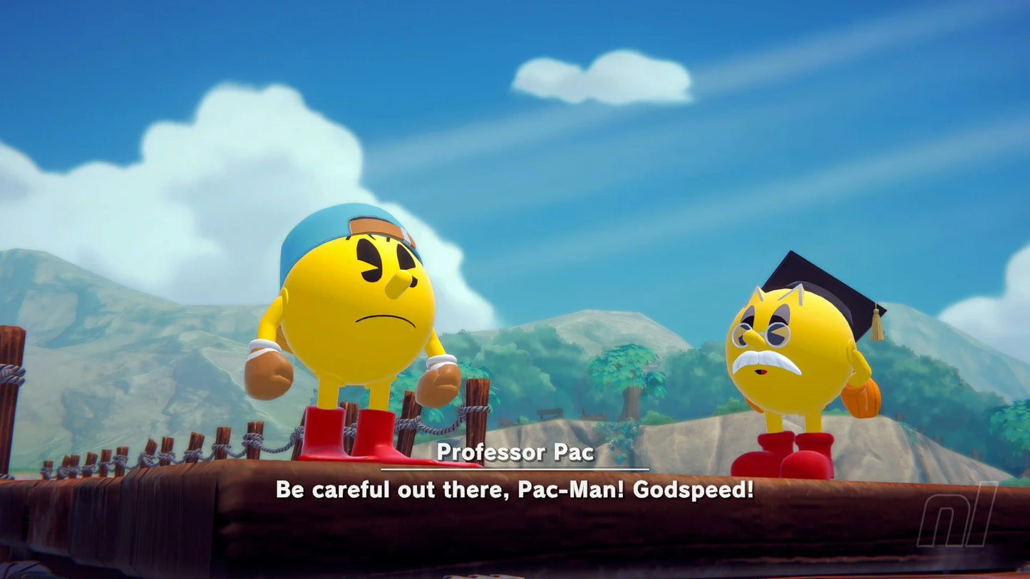 Pac-Man World Re-Pac PS5 game featuring classic 3D platforming gameplay, colorful environments, and modern remastered visuals for PlayStation 5 gameplay