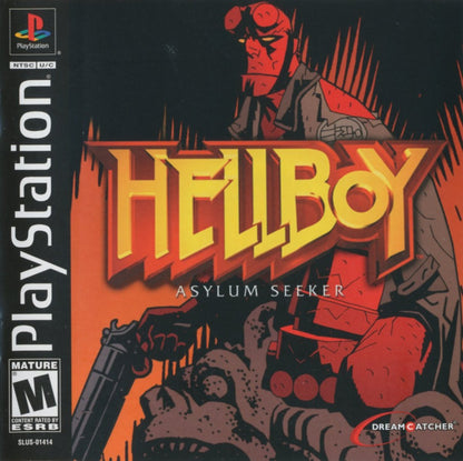 Hellboy: Asylum Seeker retro supernatural action adventure game for PlayStation 1 (PS1) cover art