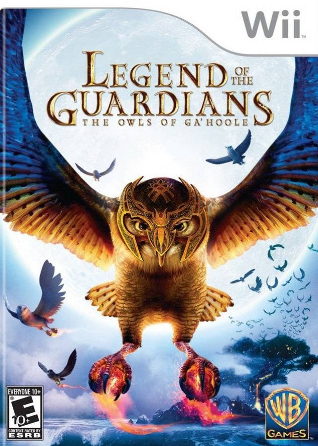 Legend of the Guardians The Owls of Ga'Hoole Nintendo Wii Wii video game featuring action adventure gameplay owl flight aerial combat fantasy environments exploration enemy battles story driven missions and classic Nintendo Wii gameplay retro video game collection collectible gaming appeal cover art