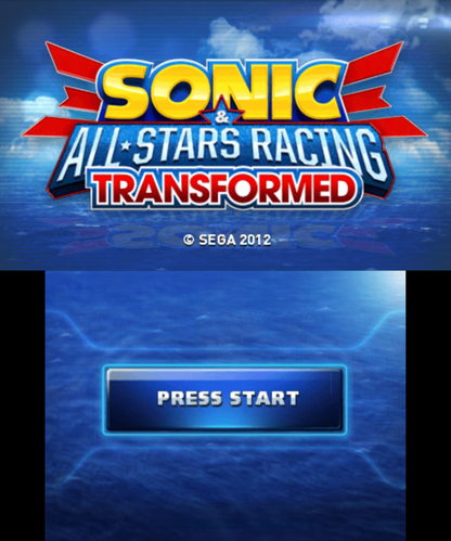 Sonic & All-Stars Racing Transformed Nintendo 3DS 3DS for arcade racing video game fans featuring Sonic characters transforming cars boats and airplanes colorful tracks power ups drifting stunts challenging races multiplayer gameplay and fast paced SEGA racing action collectible gaming appeal gameplay