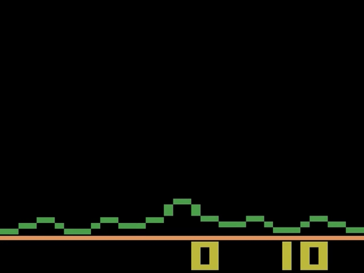 Astroblast title screen or start screen art for Atari 2600 (2600) video game 
