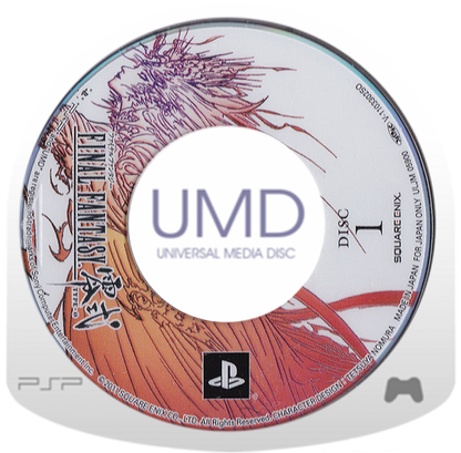 Final Fantasy Type-0 disc 1 for Japanese Import PlayStation Portable (PSP) action RPG video game