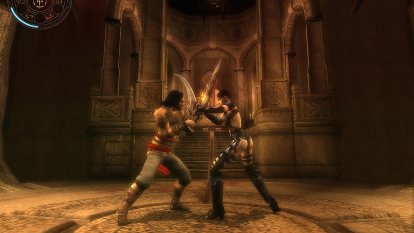 Prince of Persia Warrior Within for GameCube featuring intense action adventure gameplay with dark fantasy themes gameplay screenshot