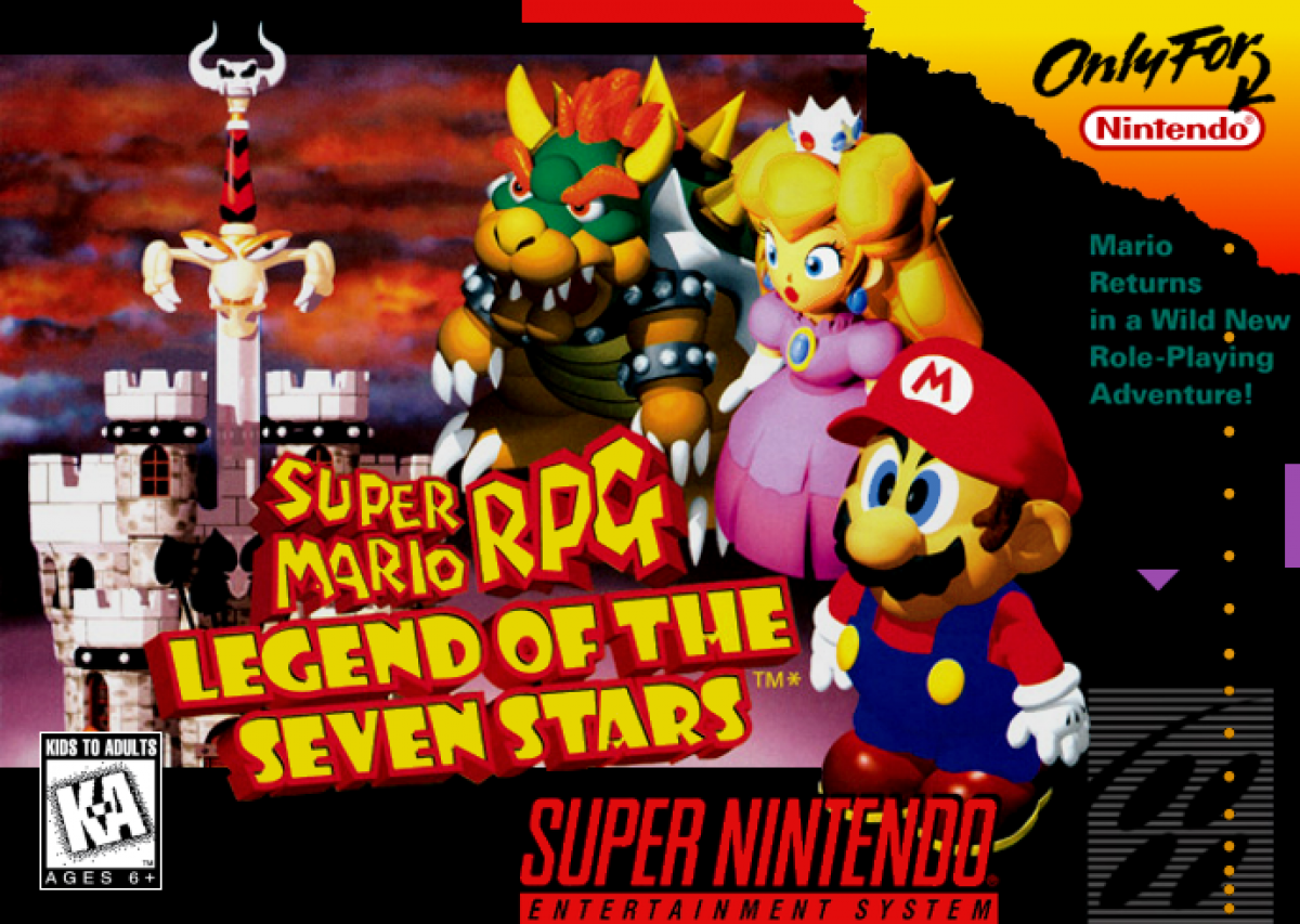 Super Mario RPG cover art for Super Nintendo Entertainment System (SNES) video game