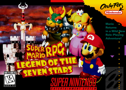 Super Mario RPG cover art for Super Nintendo Entertainment System (SNES) video game