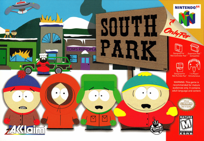 South Park cover art for Nintendo 64 (N64) video game