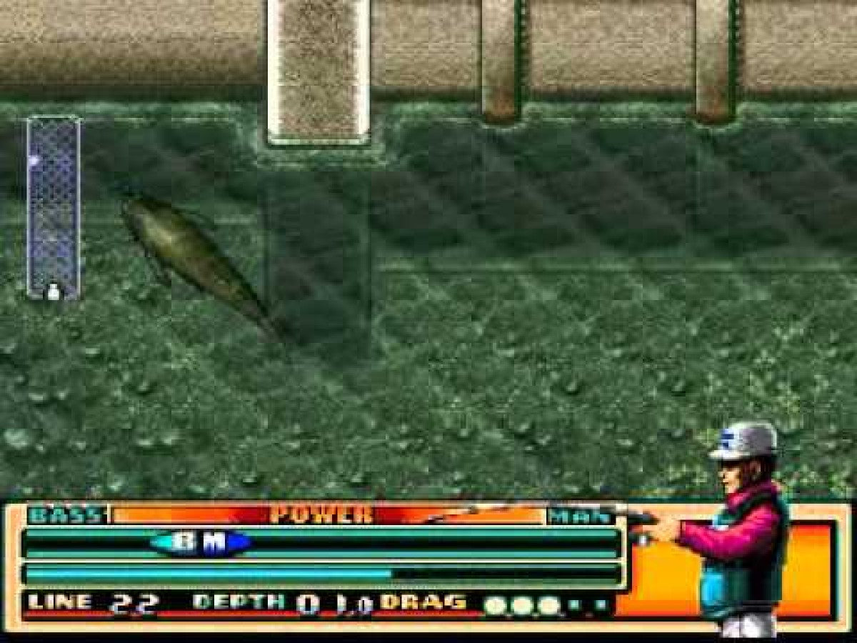 TNN Bass Tournament of Champions Sega Genesis GEN video game featuring fishing simulation gameplay bass fishing tournaments competitive angling challenges realistic fishing action tournament events lure selection and classic 16 bit Sega gameplay retro video game collection collectible gaming appeal gameplay