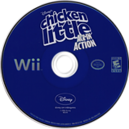 Chicken Little Ace in Action Nintendo Wii for retro video game enthusiasts featuring action flight and ground combat gameplay cinematic movie tie in missions cartoon styled characters aerial dogfighting mechanics platforming sections and collectible gaming appeal disc