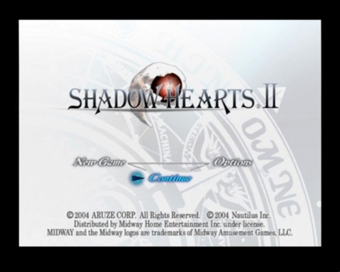 Shadow Hearts: Covenant – PlayStation 2 (PS2) video game title screen, JRPG.