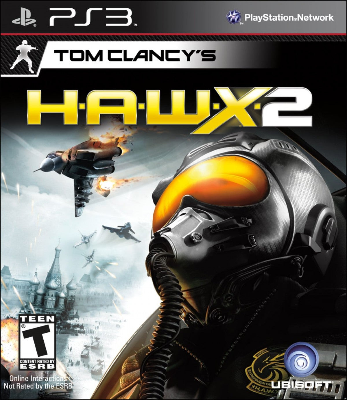Tom Clancy's HAWX 2 PlayStation 3 PS3 retro video game military flight combat featuring fighter jet missions aerial dogfights strategic air operations realistic aircraft gameplay modern warfare action PlayStation 3 gaming experience collectible game collection appeal cover art