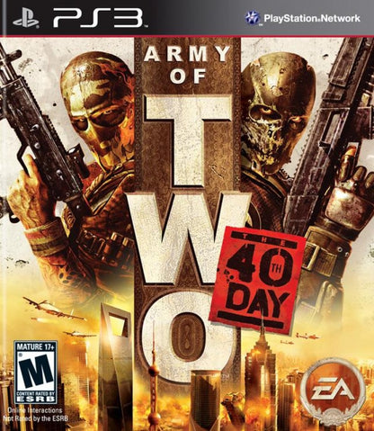 Army of Two: The 40th Day cover art for PlayStation 3 (PS3) video game