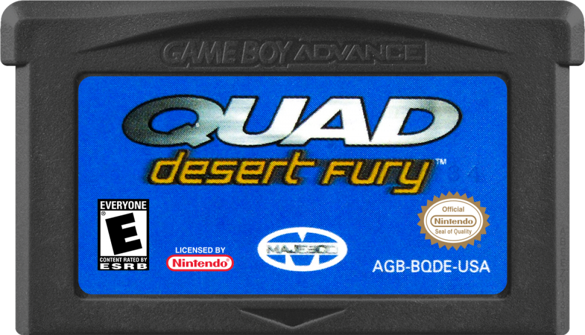 Quad Desert Fury game cartridge for Game Boy Advance (GBA) video game