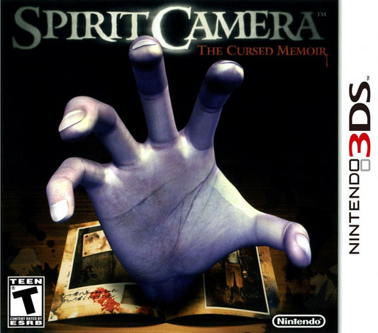 Spirit Camera The Cursed Memoir Nintendo 3DS game featuring augmented reality horror gameplay, puzzle solving, and ghost hunting using the system’s camera for immersive storytelling cover