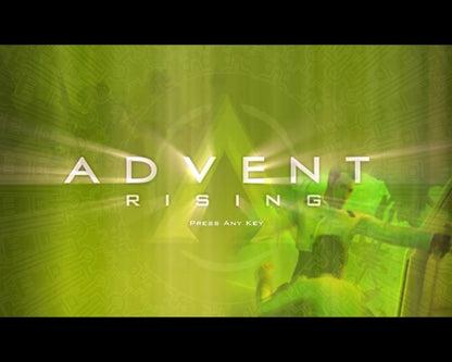 Advent Rising title screen for Xbox (XBOX) video game