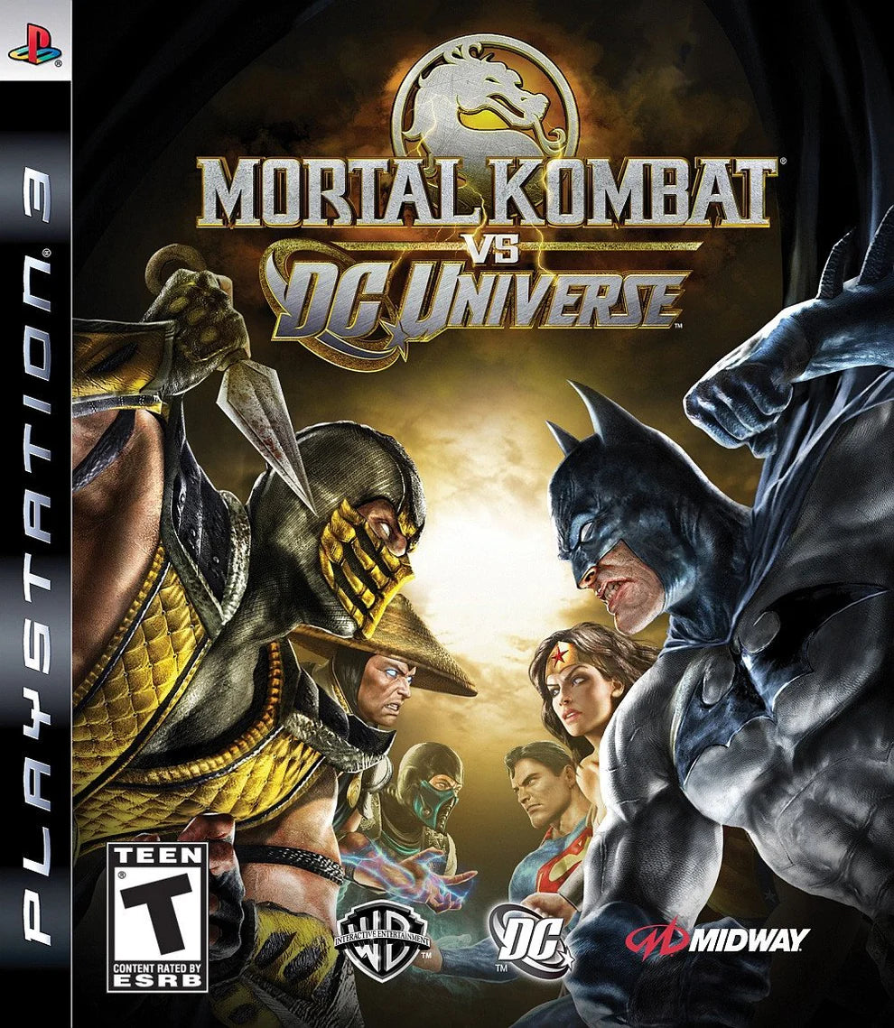 Mortal Kombat vs. DC Universe cover art for PlayStation 3 (PS3) video game