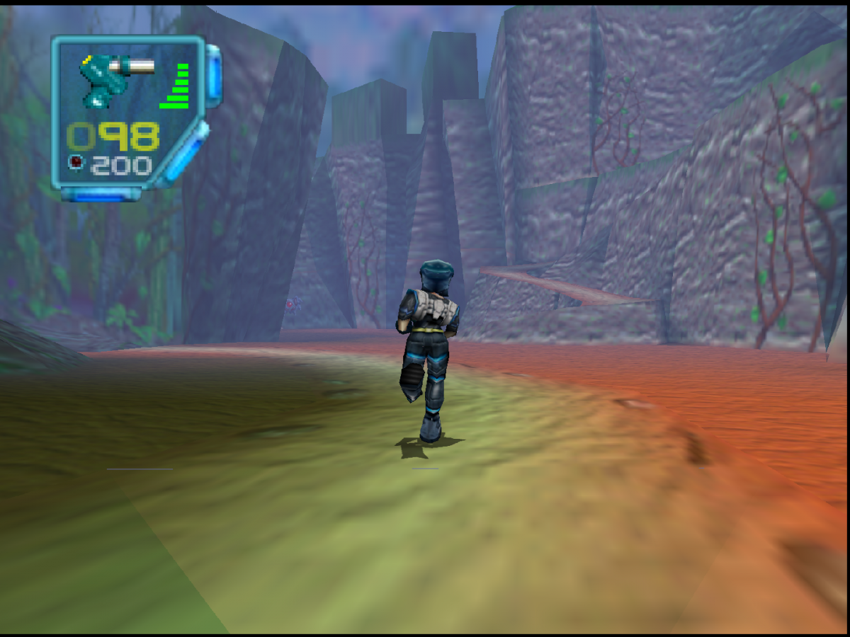 Jet Force Gemini Nintendo 64 N64 video game, game only cartridge, third-person action shooter, sci-fi adventure, classic Nintendo title gameplay screenshot