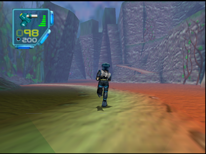 Jet Force Gemini Nintendo 64 N64 video game, game only cartridge, third-person action shooter, sci-fi adventure, classic Nintendo title gameplay screenshot