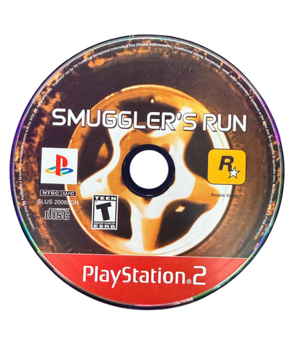 Smuggler's Run Greatest Hits edition for PlayStation 2 off road driving action game featuring open desert environments mission based gameplay vehicle chases arcade style racing disc