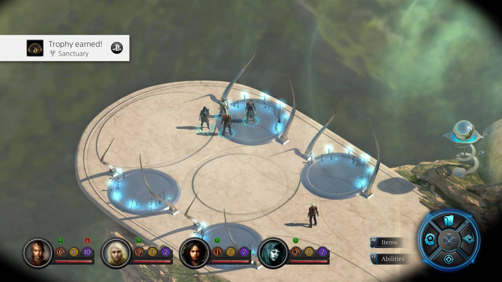 Torment Tides Of Numenera Steelbook Edition PlayStation 4 PS4 story-driven sci-fi fantasy RPG deep narrative choices matter Numenera universe collector’s metal case gameplay screenshot