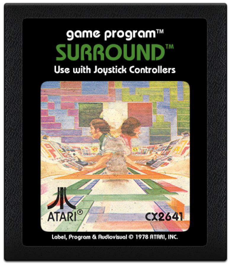 Surround cartridge art for Atari 2600 video game 