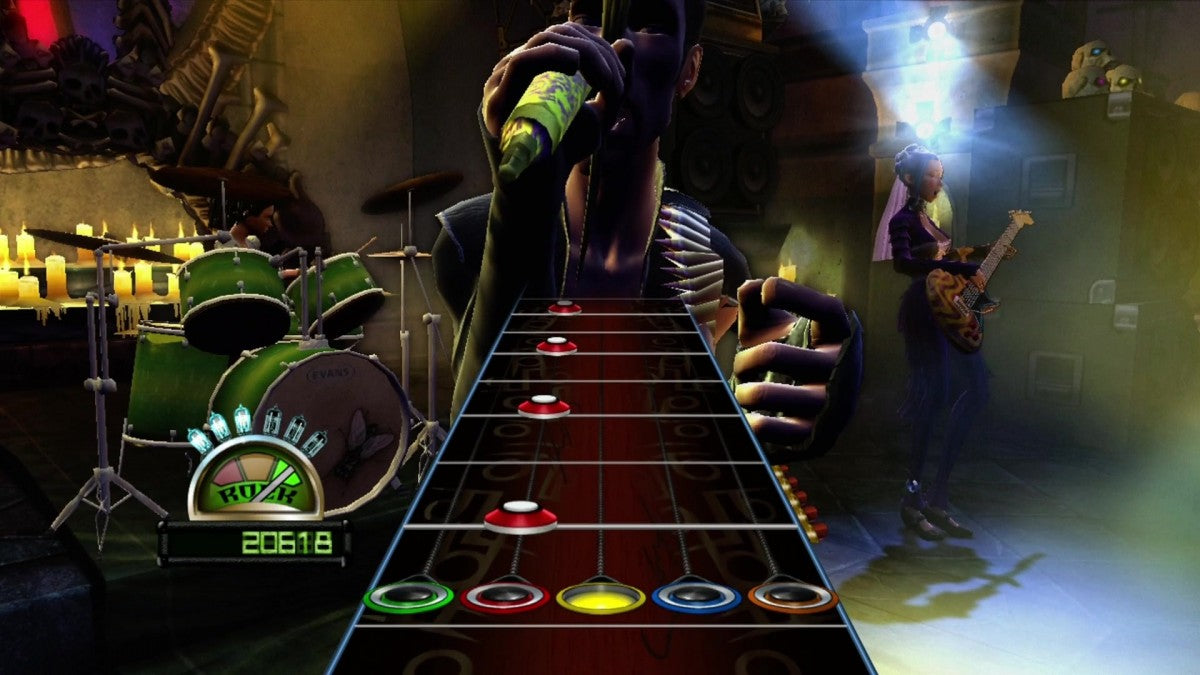 Guitar Hero: World Tour gameplay for Xbox 360 (X360) music rhythm video game