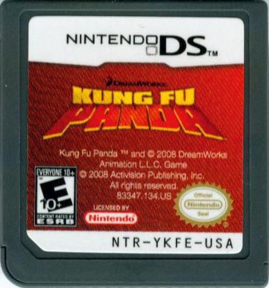 Kung Fu Panda for Nintendo DS, cartridge for an action-adventure video game with martial arts combat, platforming gameplay, character-based missions, and movie-inspired storyline