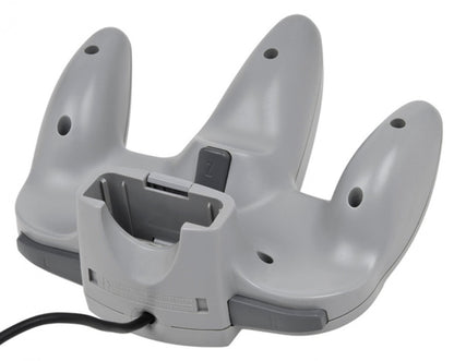 Back view of original gray Nintendo 64 controller wired gaming accessory