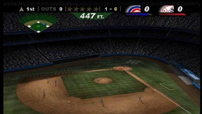 MLB Slugfest: Loaded gameplay for PlayStation 2 (PS2) featuring over‑the‑top arcade baseball action with fiery pitches, hard‑hitting collisions, and exaggerated player moves