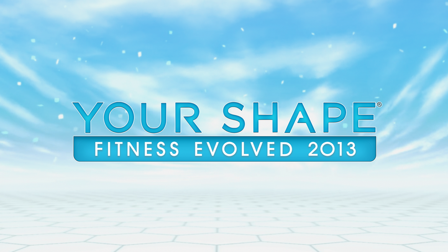 Your Shape Fitness Evolved 2013 title screen art for Nintendo Wii U (WiiU) video game
