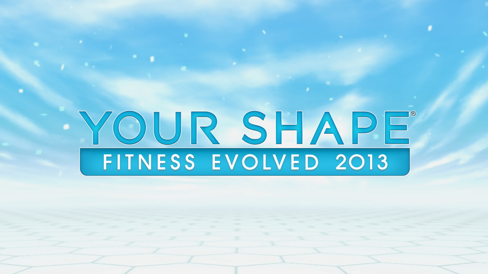 Your Shape Fitness Evolved 2013 title screen art for Nintendo Wii U (WiiU) video game
