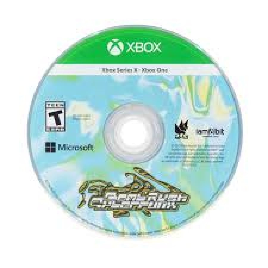 Bomb Rush Cyberfunk Xbox Series X for action sports video game fans featuring graffiti tagging inline skating BMX biking skateboarding street exploration futuristic city environments stylish cel shaded visuals tricks challenges music and high energy urban gameplay collectible gaming appeal disc
