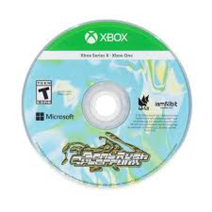 Bomb Rush Cyberfunk Xbox Series X for action sports video game fans featuring graffiti tagging inline skating BMX biking skateboarding street exploration futuristic city environments stylish cel shaded visuals tricks challenges music and high energy urban gameplay collectible gaming appeal disc