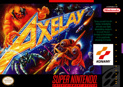 Axelay cover art for Super Nintendo Entertainment System (SNES) video game