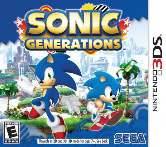 Sonic Generations cover art for Nintendo 3DS (3DS) video game