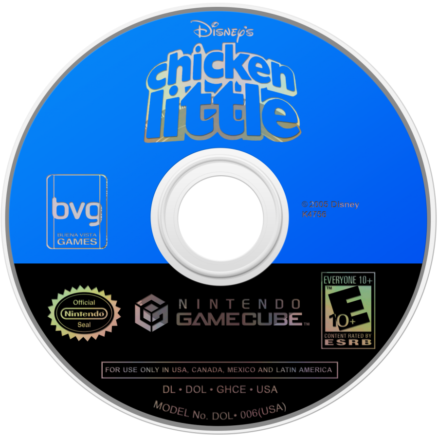 Disney Chicken Little disc for GameCube (GC) action-adventure platformer video game