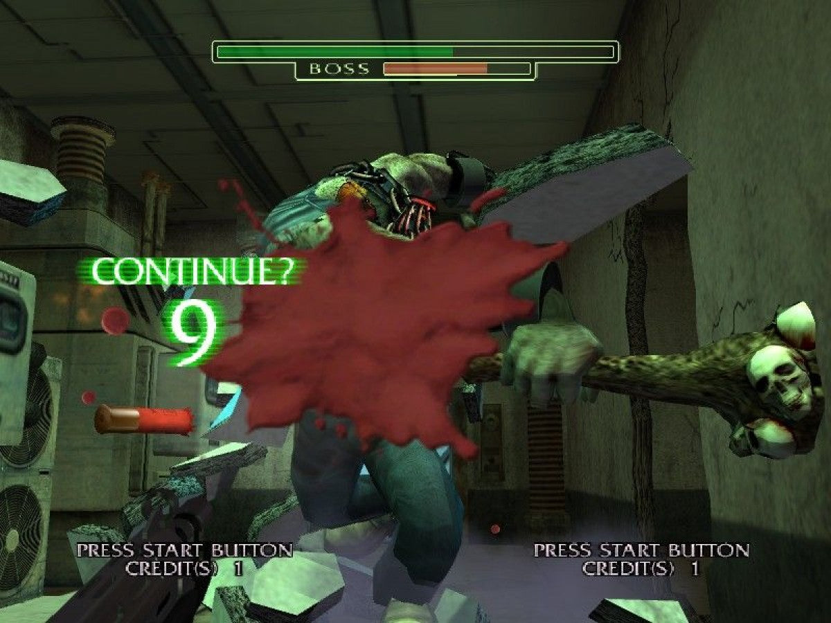 The House of the Dead 3 for Xbox arcade style rail shooter video game featuring fast paced zombie action cooperative gameplay light gun inspired mechanics and classic Sega horror shooter experience gameplay