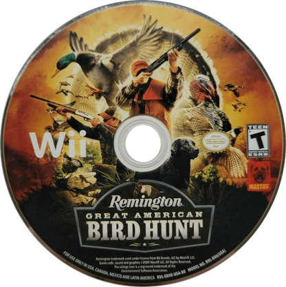 Remington Great American Bird Hunt – Nintendo Wii (Wii) hunting simulation shooting sports video game disc