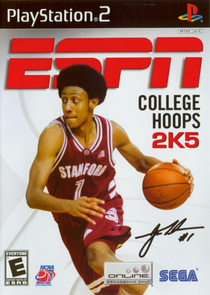 ESPN College Hoops 2K5 cover art for PlayStation 2 (PS2) college basketball sports simulation video game
