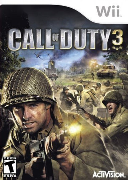 Call of Duty 3 – Nintendo Wii (Wii) cover art for video game for Wii