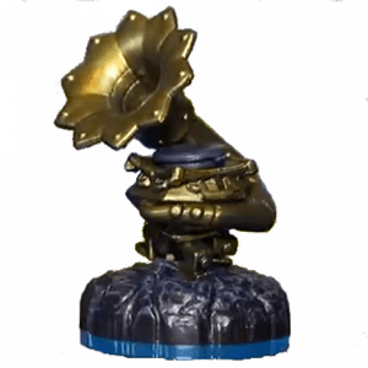 Groove Machine Skylanders Swap Force magic item figure, music-themed device with speakers and colorful design on portal base, unlocks bonus in-game level, collectible accessory from Skylanders Swap Force series