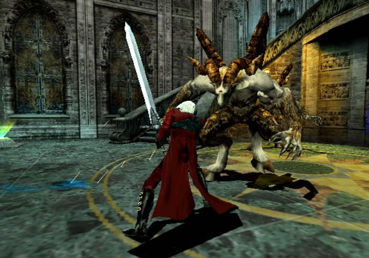 Devil May Cry 2 PlayStation 2 PS2 video game, action hack and slash, stylish combat, demon hunting gameplay, classic Capcom title gameplay screenshot