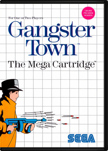 Gangster Town – Sega Master System (SMS) cover art for light gun shooter video game