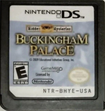 Hidden Mysteries Buckingham Palace Nintendo DS for puzzle adventure video game fans featuring hidden object gameplay royal palace exploration historical mysteries artifact discovery touch screen controls challenging puzzles investigation gameplay educational entertainment collectible gaming appeal game cartridge