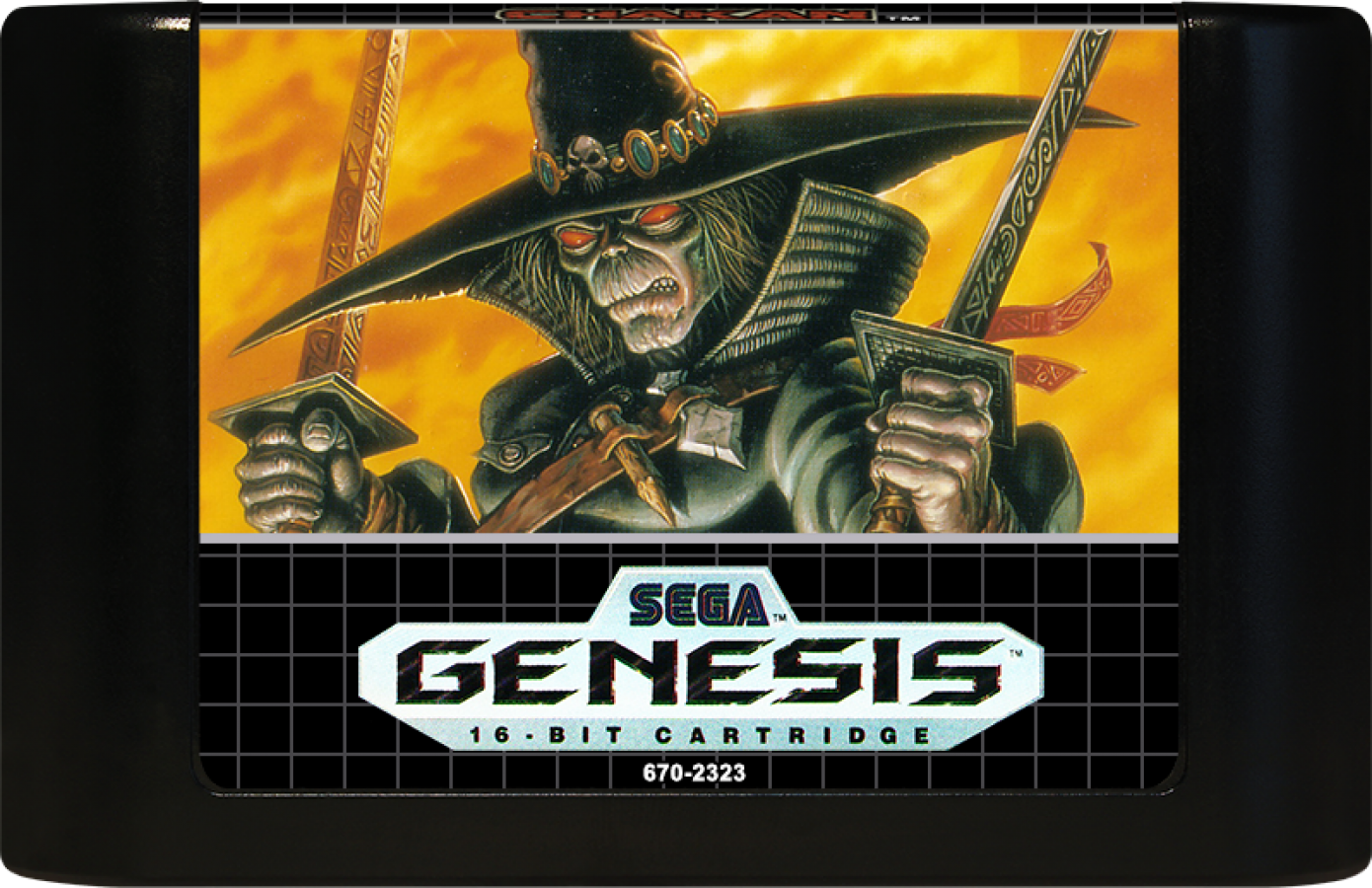 Chakan for Sega Genesis with dark fantasy action-platformer theme cartridge